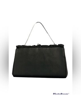 Peck & Peck Black Cocktail Clutch Vintage Handbag